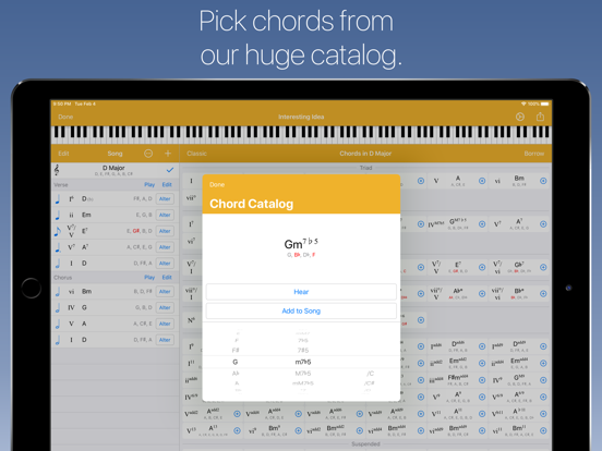 Suggester - Chord Progression Tool and Musical Scale Reference screenshot