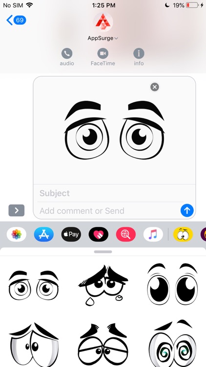 Crazy Eyes - Cartoon Stickers screenshot-7