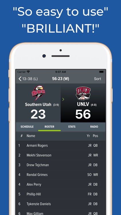 UNLV Football Schedules
