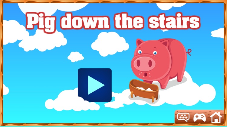 Pig down the stairs