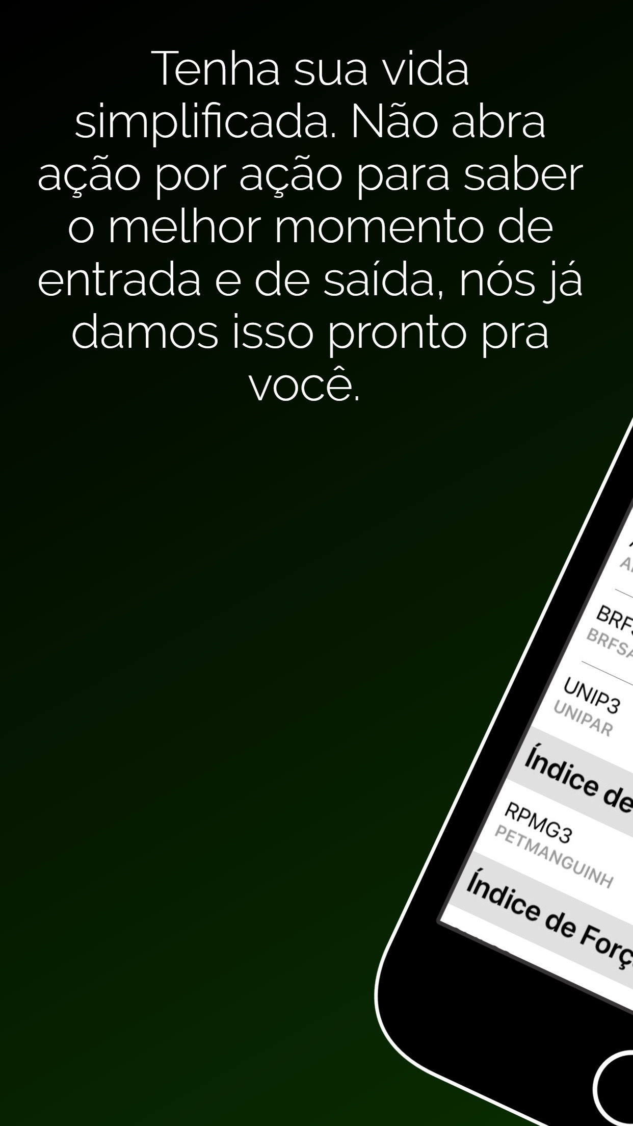 Screenshot do app Okanetrader Bolsa de Valores