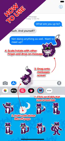 Game screenshot Kiddy Kat Animated Stickers hack