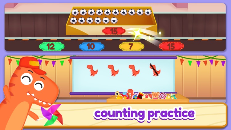 Dino School Kids Math Game +- screenshot-3