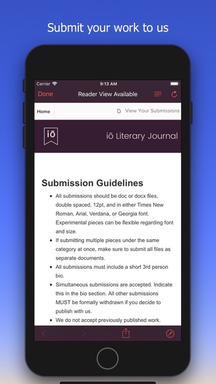 iō Literary Journal screenshot-3