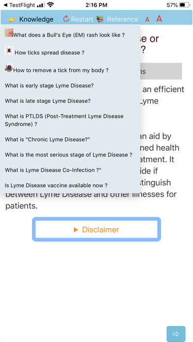LymeScreening screenshot 2