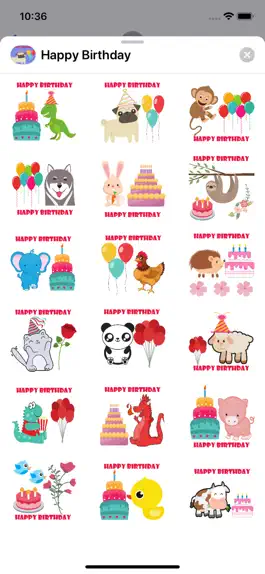 Game screenshot Happy Birthday Stickers - Cute mod apk