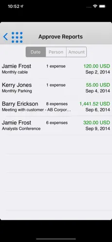 Capture 5 Oracle Fusion Expenses iphone
