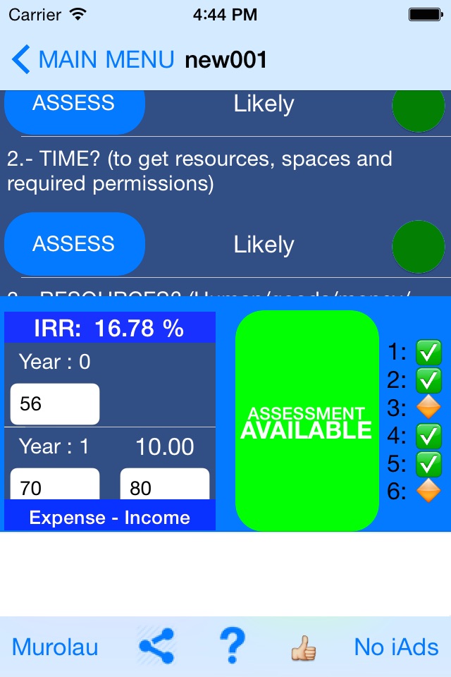 Business Analyzer iDecision screenshot 2