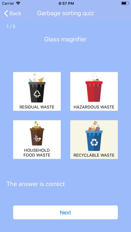 Domestic waste classification