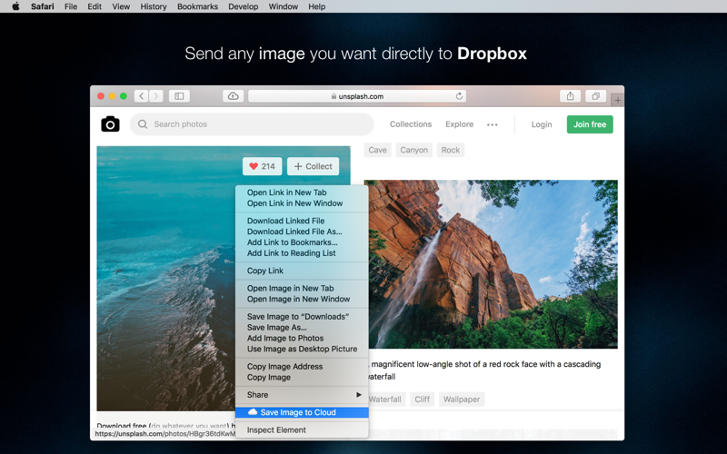 Save to Dropbox for Safari screenshot 2