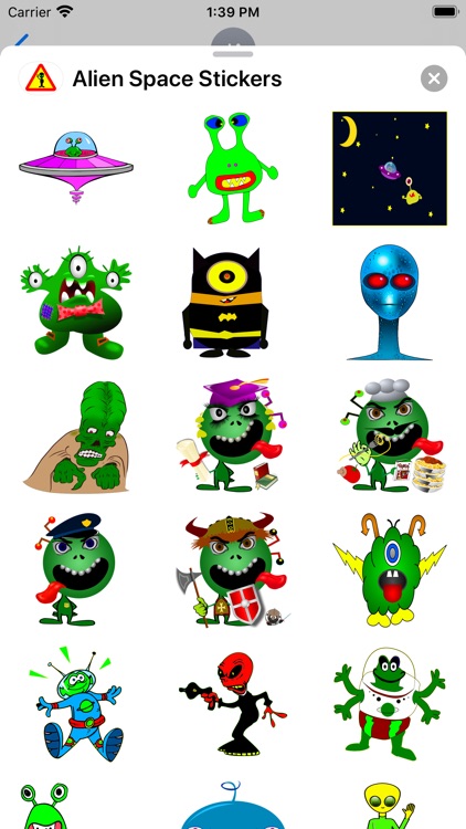 Alien Emoji Space Stickers screenshot-8