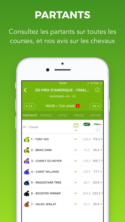 Turf résultats des courses