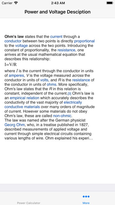 Basic Circuit Power Calculator screenshot 4