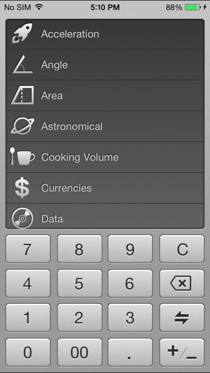 Converter: Units & Currencies.