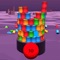 Tap the color balls to shoot down the color stack tower