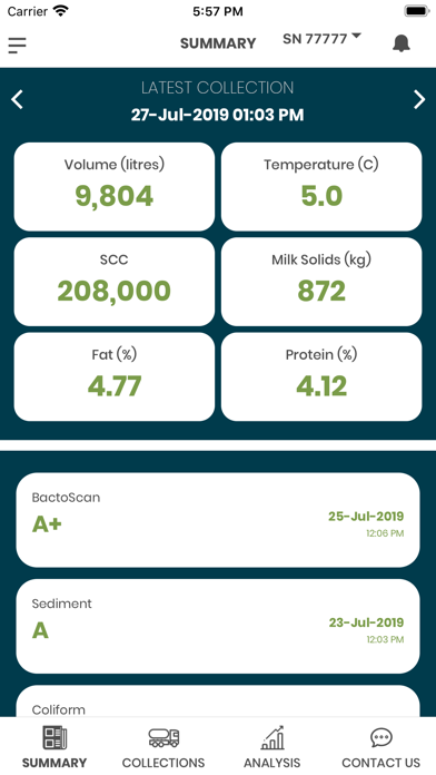 Oceania Milk Quality Analyser screenshot 2