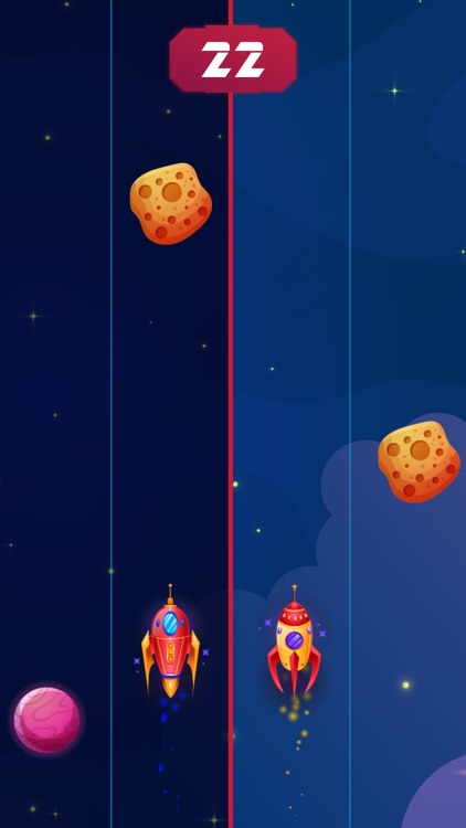 Double Space Race: arcade game screenshot-0