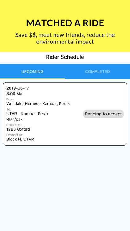 Roda - Your Daily Carpool App