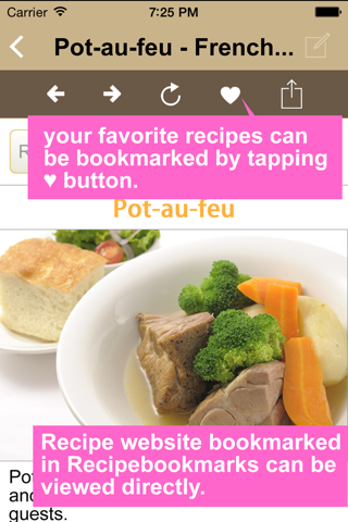 Recipebookmarks screenshot 3