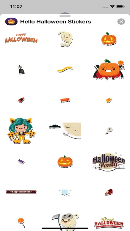 Hello Halloween Stickers