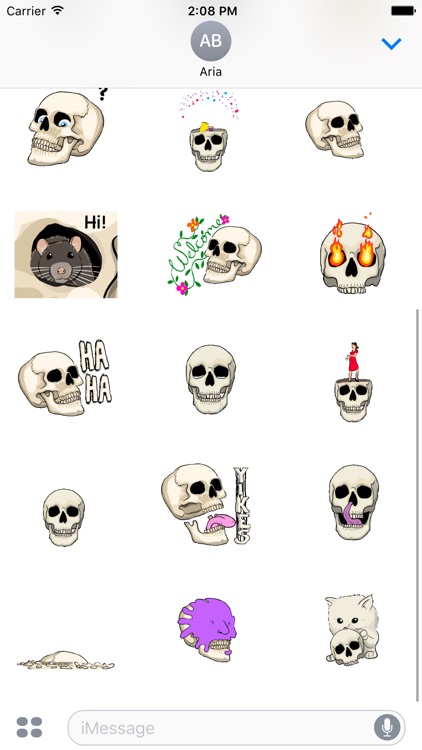 Animated Skull Emoji Sticker