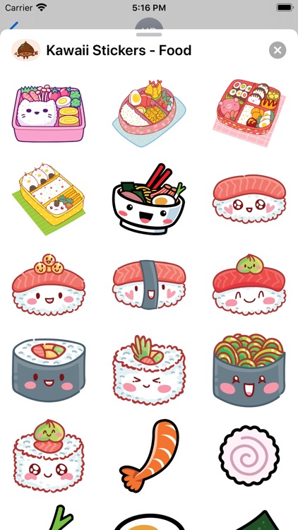 Kawaii Bento Stickers - Cute Food Stickers - Journaling Stickers USA MADE