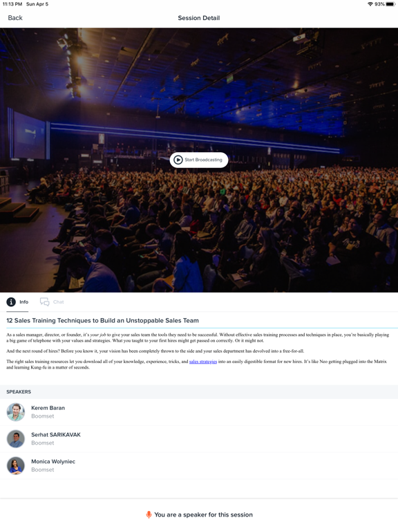 Screenshot #6 pour Boomset Event App