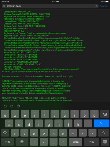 Whois - Lookup & Availability - náhled