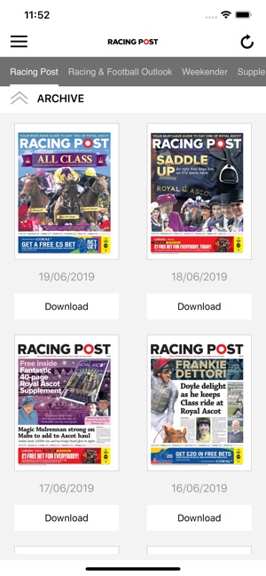 Racing Post Daily Edition(圖2)-速報App