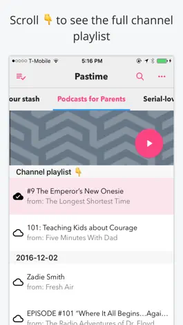 Game screenshot Pastime for podcasts apk