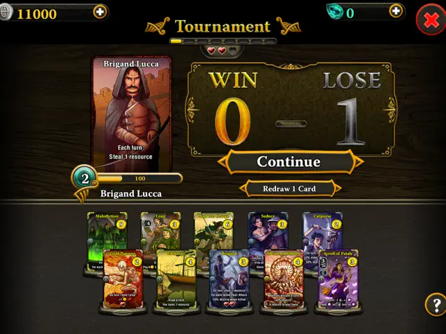Captura 2 War of Omens Deck Builder CCG iphone