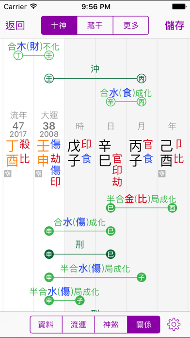 十三行八字 for iPhone screenshot1