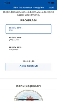 türk tıp kurultayı iphone screenshot 4