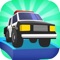 The police car is chasing closely behind you