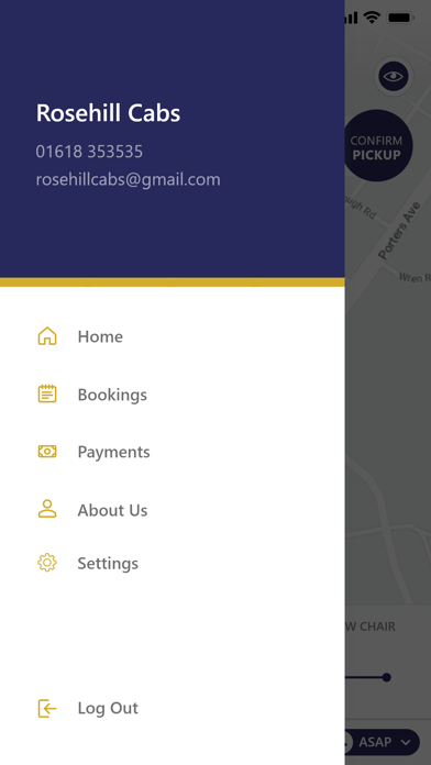 Rosehill Cabs screenshot 2