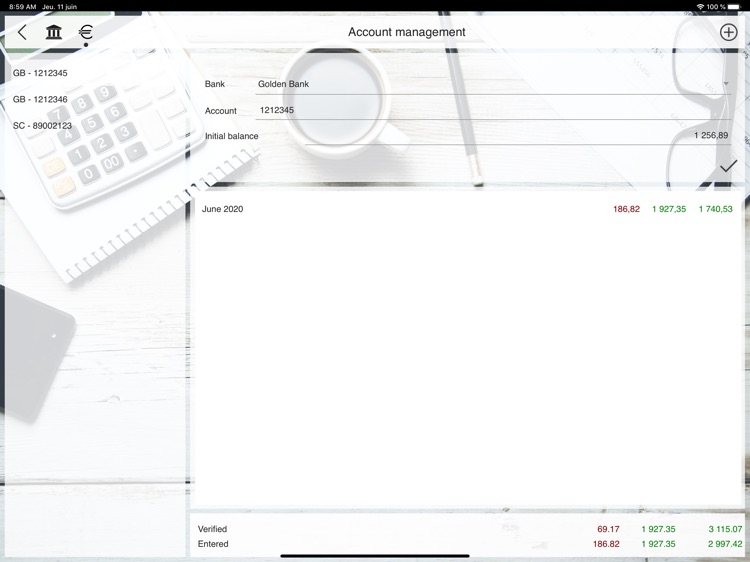 MesComptes - Gestion Comptes