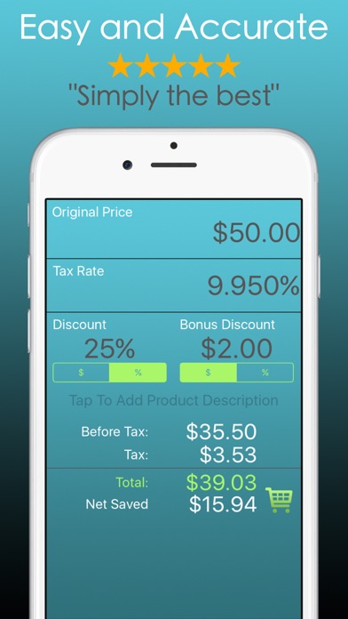 Discount Calculator PRO % SALE Screenshots