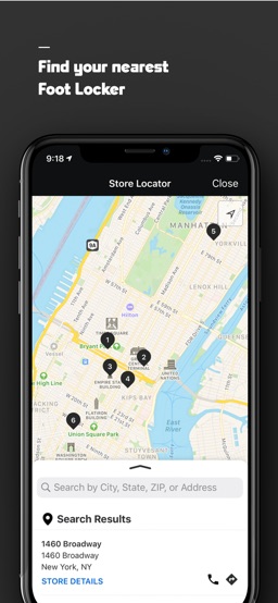 Foot Locker app screenshot