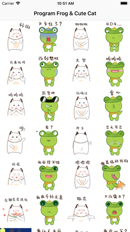 Program Frog & Cute Cat