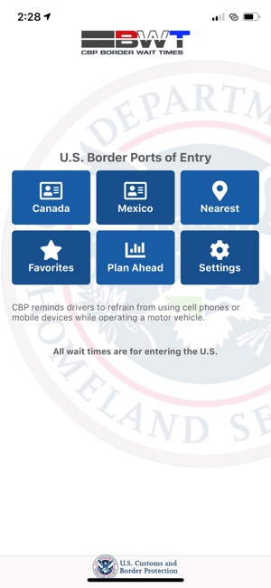 CBP Border Wait Times(圖1)-速報App