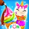 Girls love ice cream and unicorn can lick ice cream in ice cream parlour of the carnival in our free cooking games with unicorn style