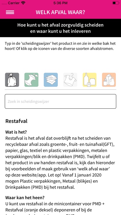 BAR afval-app screenshot-4