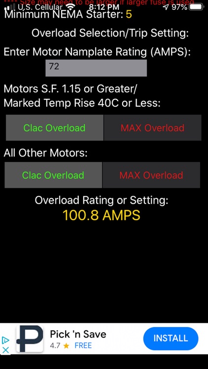 Motor Wire Sizing screenshot-5