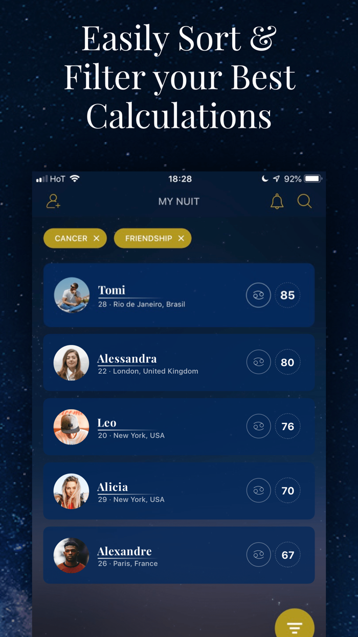 NUiT Astrology Match, Dating