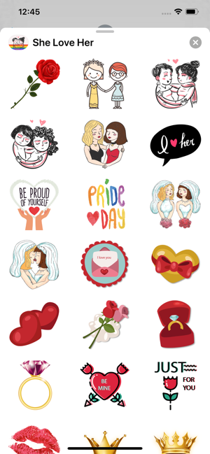 She Love Her - Couple Stickers(圖3)-速報App