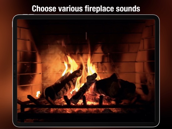 Fireplace live HD free: Relaxing romantic fires & Soothing white noise sounds to fall asleep screenshot