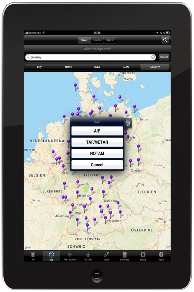 European iAIP screenshot 4