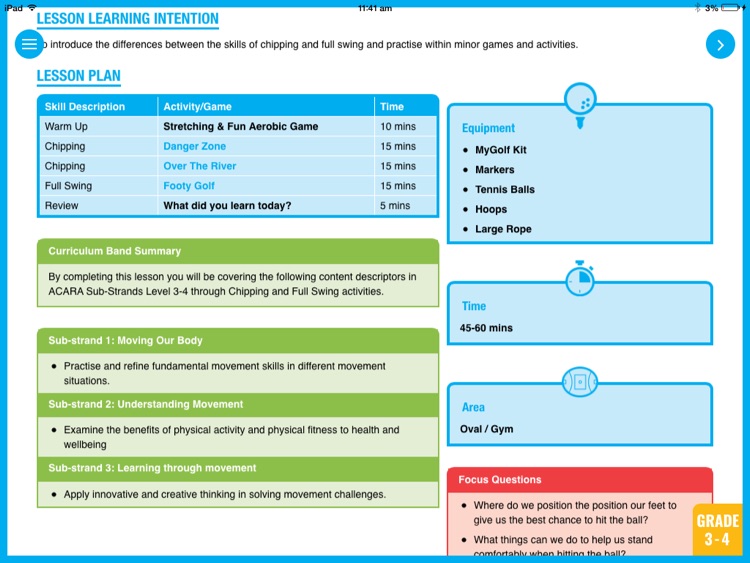 MyGolf Schools Resource