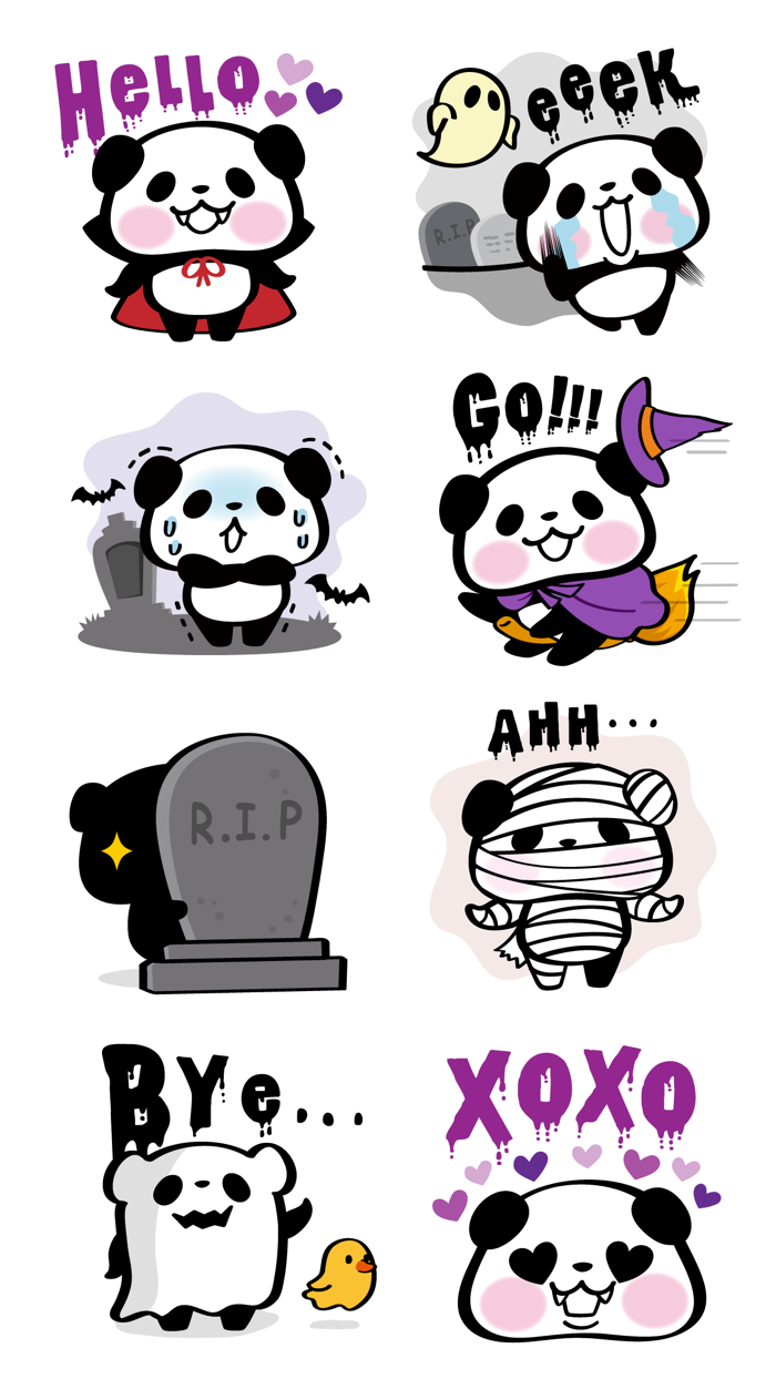 Pandaaa 可爱大熊猫 万圣节