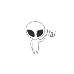 One Alien From Area 51 Sticker
